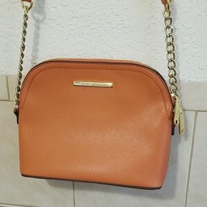 Steve Madden Tangerine Crossbody Bag with Gold Accents